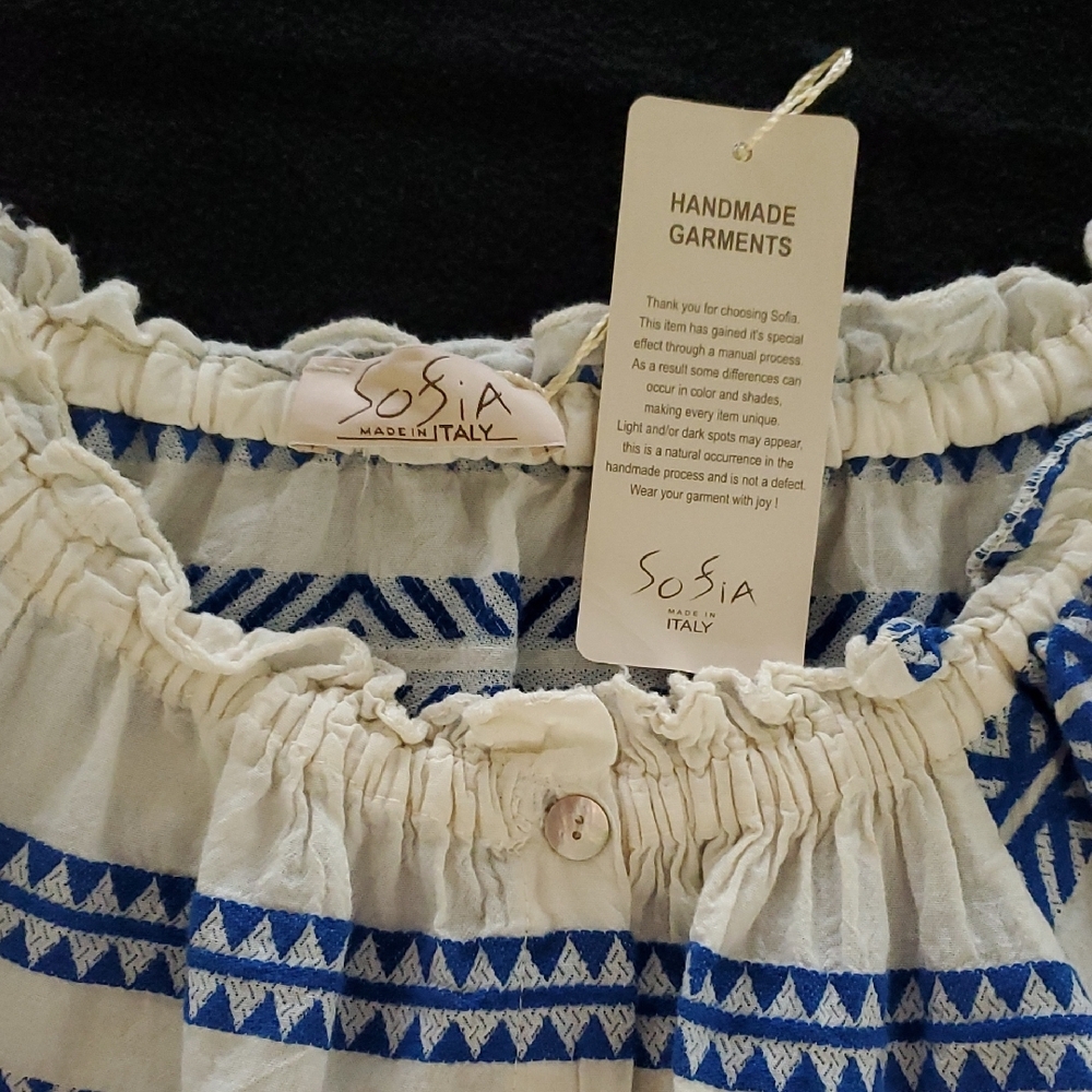 SoFia Made In Italy Cotton Crop Top New - Picture 4 of 9
